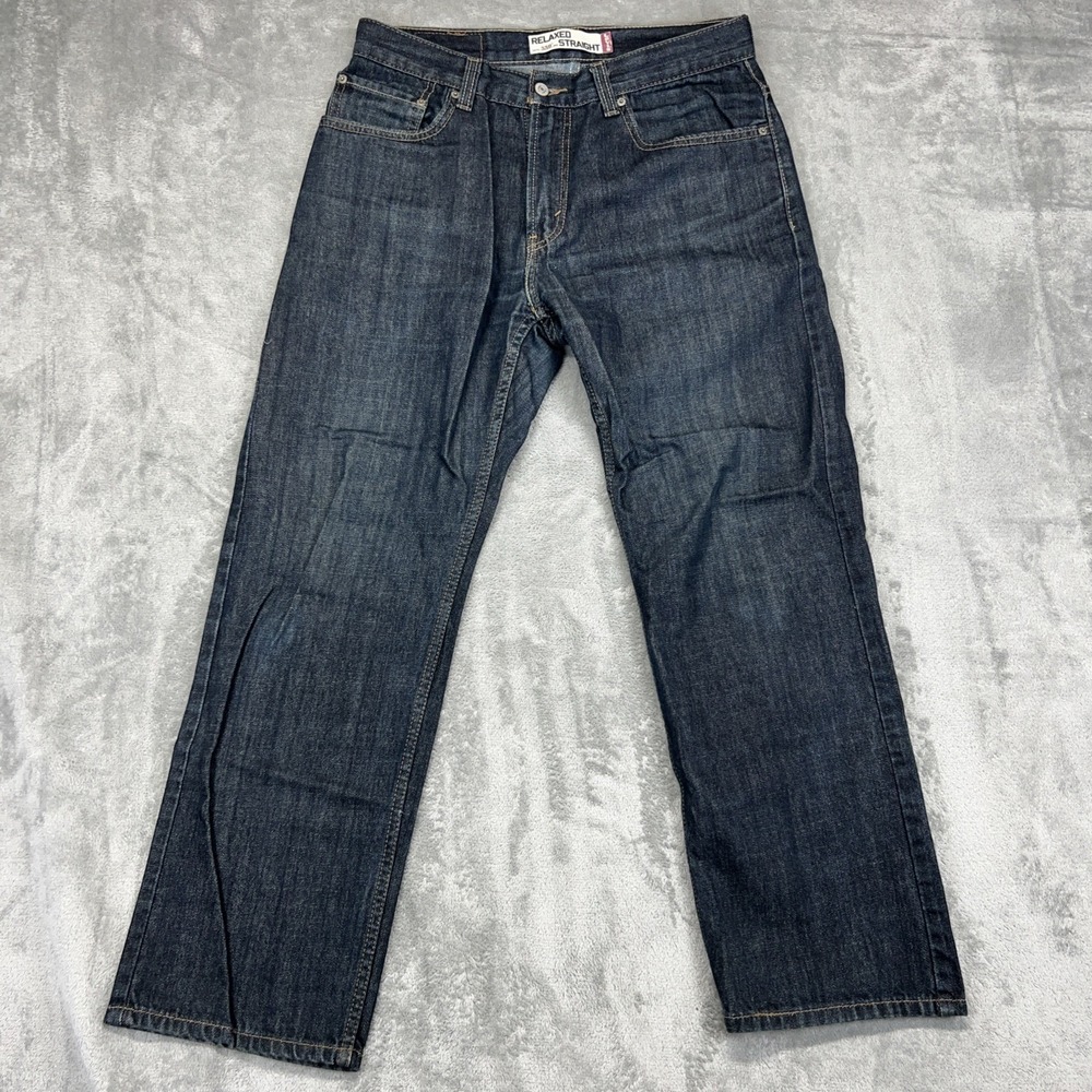 Levis Jeans Mens 32x30 Blue Denim Relaxed Straight Baggy 559‎ Grunge Y2k Dark